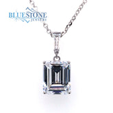 Sterling Silver Necklace with CZs- 18 Inches